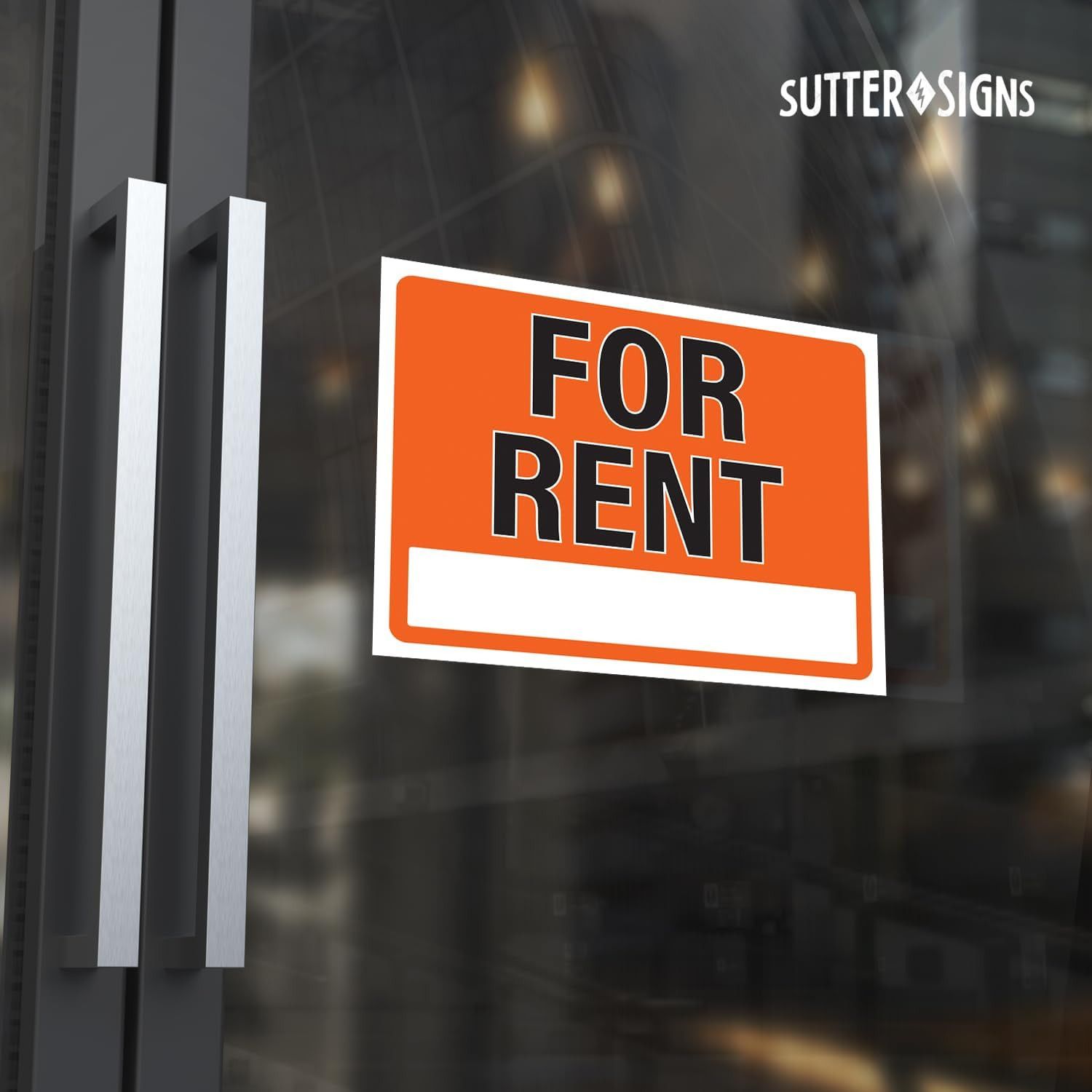 For Rent Sign 14X11, Plastic Sign for Home, Office, Rental, Commercial Propety,