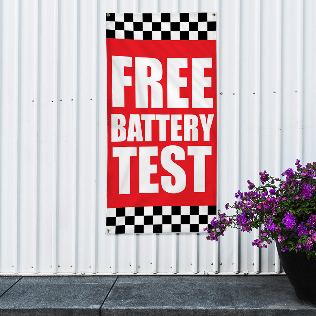 Vertical Vinyl Banner Multiple Sizes Outdoor Weatherproof Industrial Yard Signs