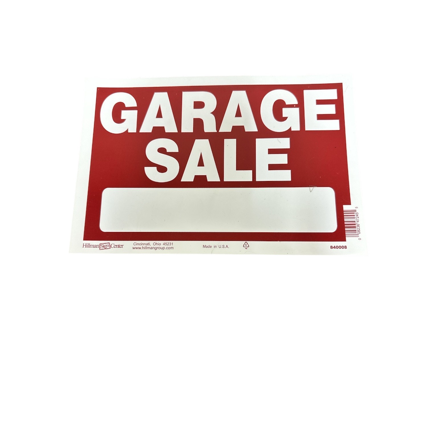 Hillman 8&Prime; x 10&Prime; Plastic Signs Various Models New