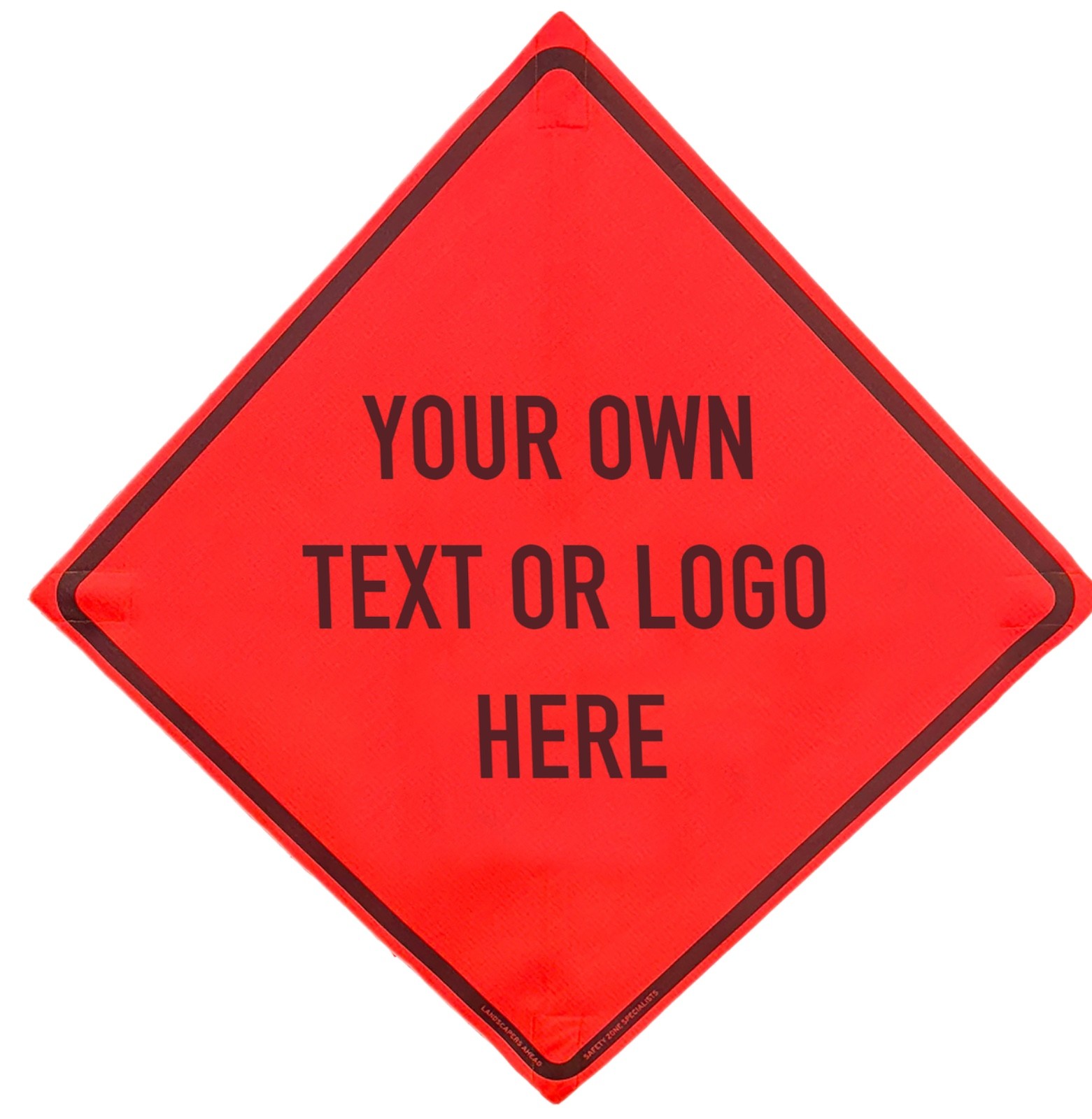 OrangeGear® 48&Prime; x 48&Prime; Custom Mesh Traffic Sign & Cross Ribs