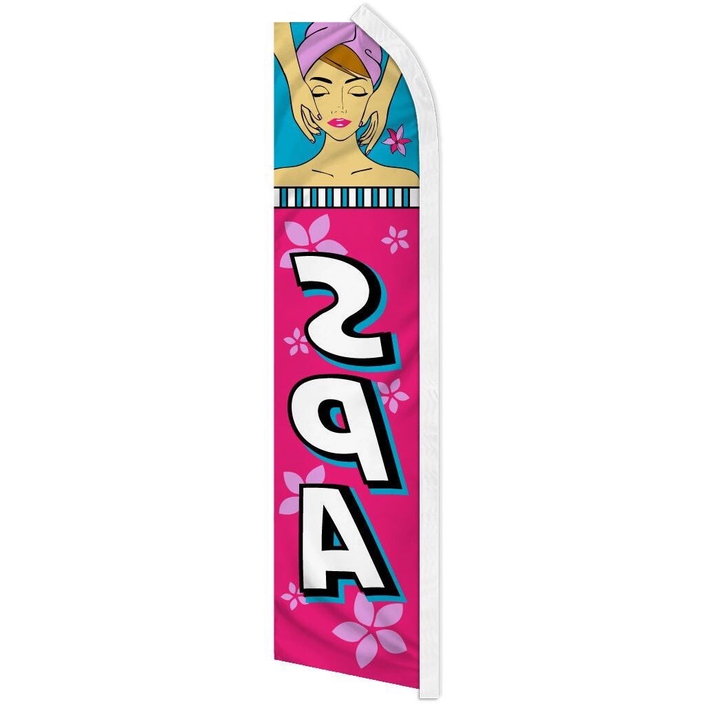 10 x « SPA » advertising super flag swooper banner business sign health beauty