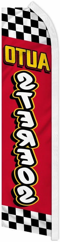 « AUTO STEREOS » advertising super flag swooper banner business sign car radio ck