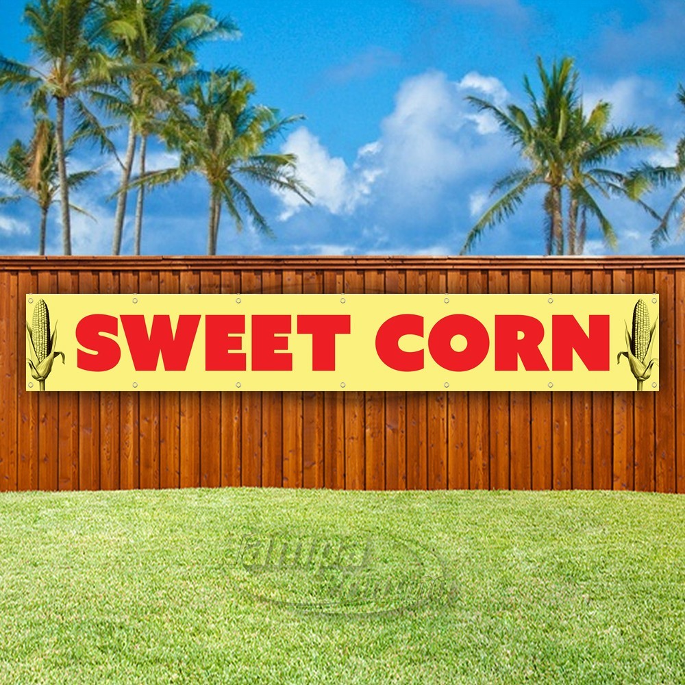 SWEET CORN Advertising Farm Fresh Food Snack Vinyl Banner Flag Sign USA XL01782