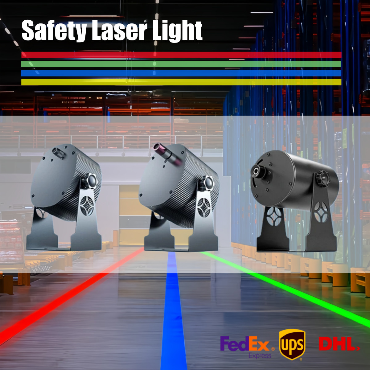 High-Power Laser Line Projector – IP65 Workshop Safety Light with Visible Beam