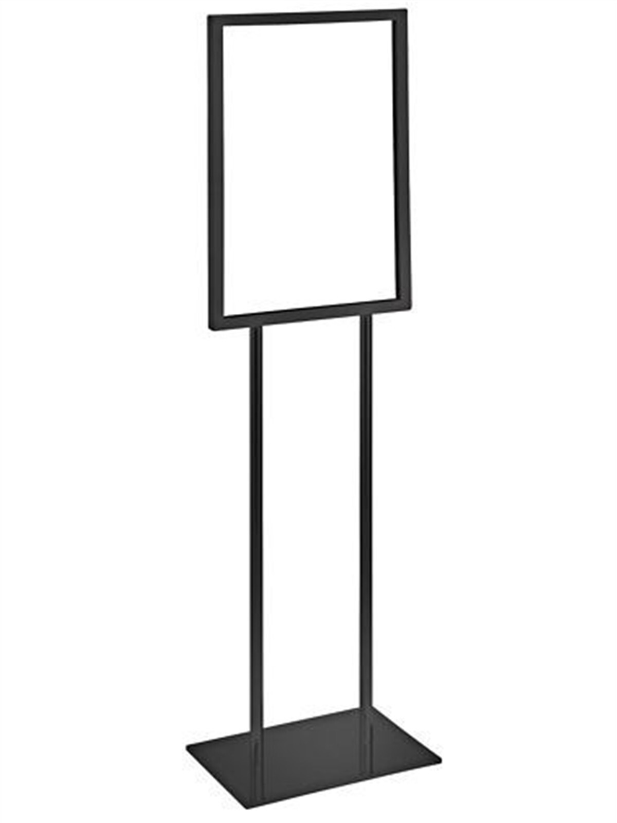 SP5845-R1-AS Crown Metal Single Tier Black 14&Prime; X 22&Prime; Standing Floor Sign Holder