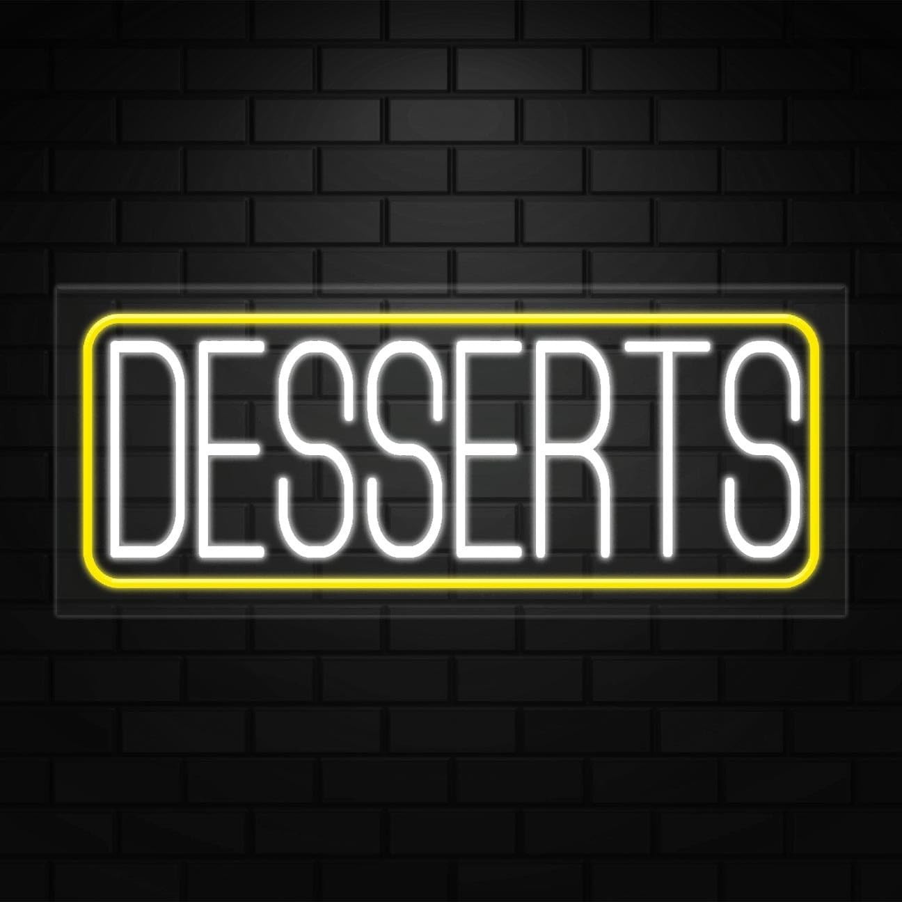 Desserts Neon Sign for Retail Displays | LED Flex Neon | 30&Prime;W x 12&Prime;H x 1&Prime;D