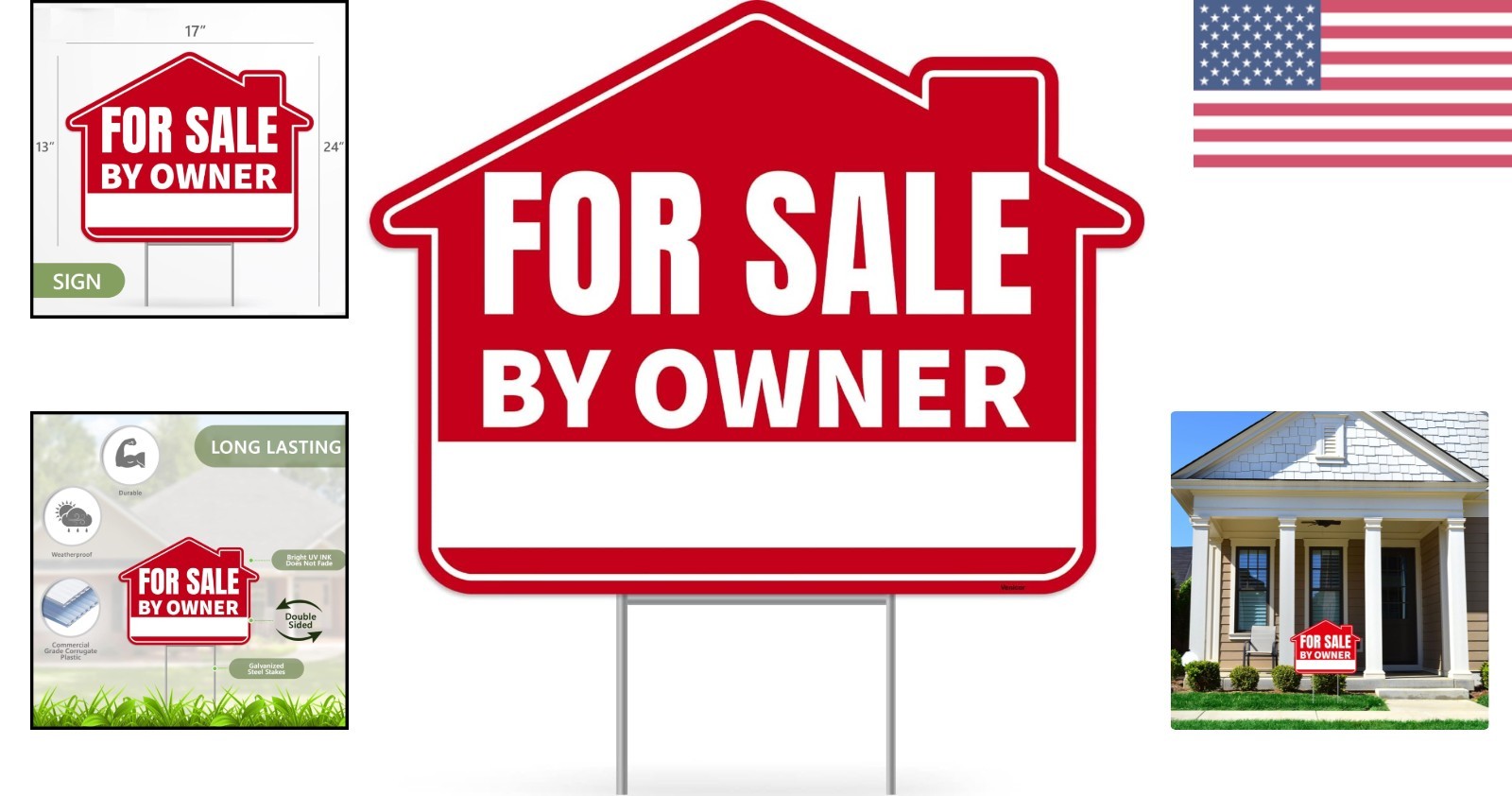 Commercial-Grade Double-Sided For Sale Sign – 17&Prime;x13&Prime; Lightweight & Strong
