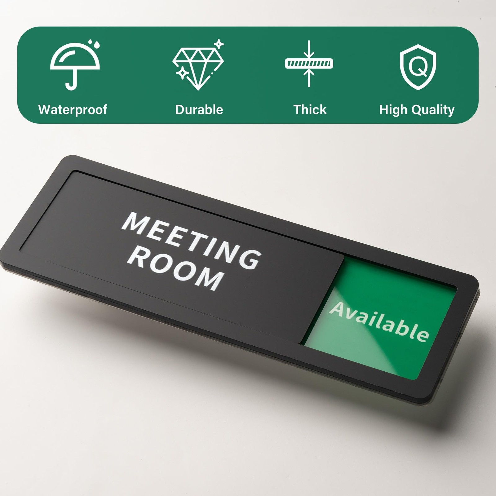 Office Room Door Sign Do Not Disturb,Versatile In-Use/Available Slider Sign f…