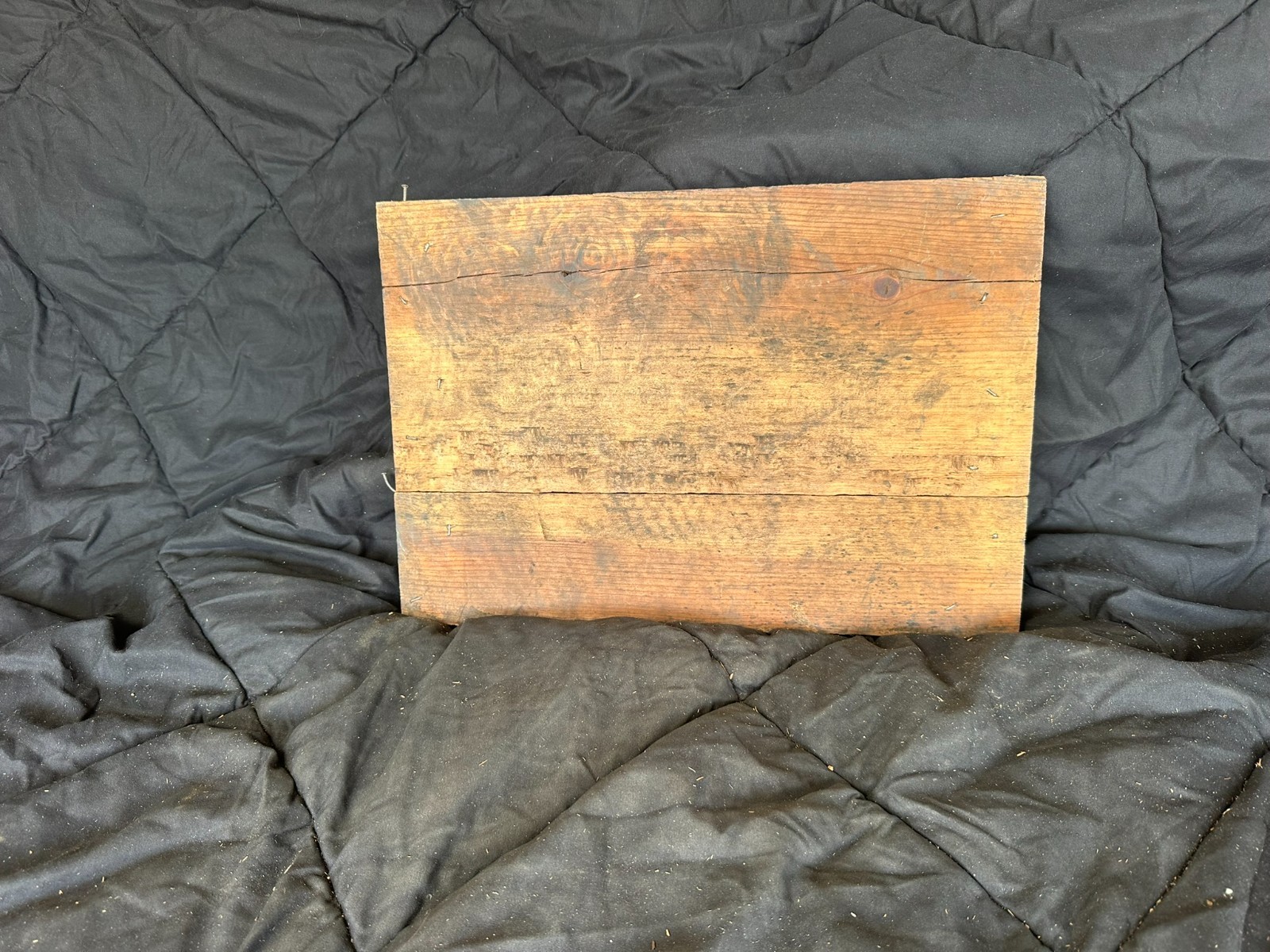 Antique Obear-Nester Glass Co Bottles Wood Panel Sign Off Crate St Louis KC