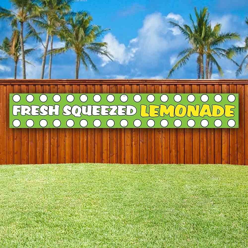 FRESH LEMONADE XXL Banner Advertising Vinyl Flag Sign Many LARGE SIZES FAIR FOOD