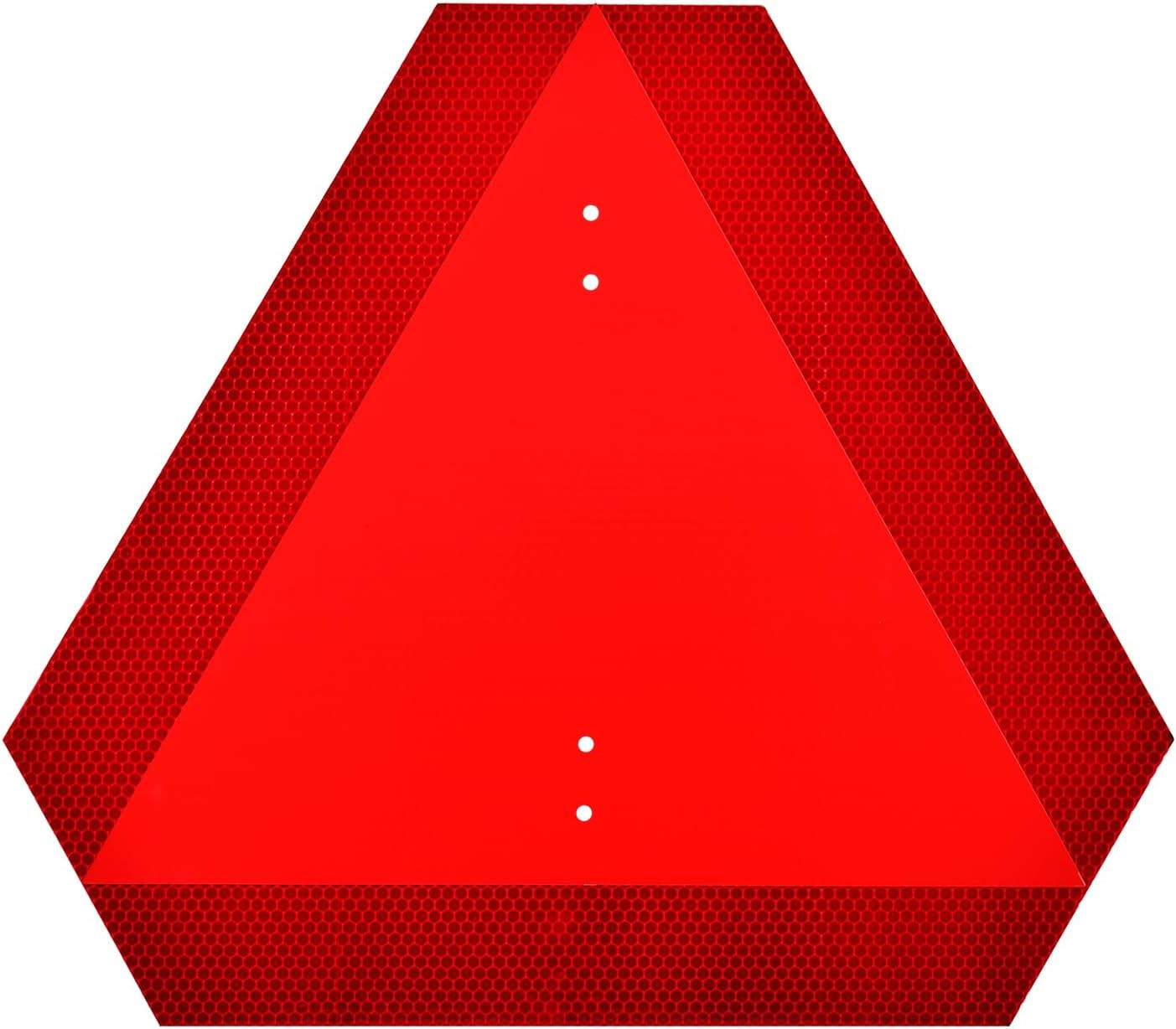 Slow Moving Vehicle Triangle Sign, Aluminum Slow Moving Triangle Safety Sign