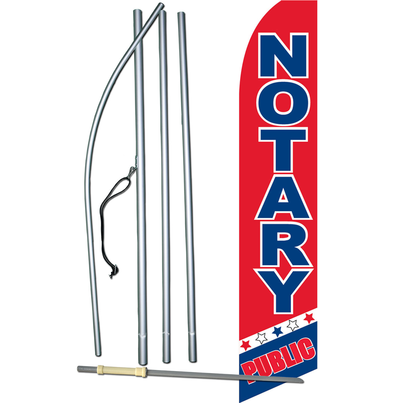 Notary Public Complete Swooper Flag Bundle