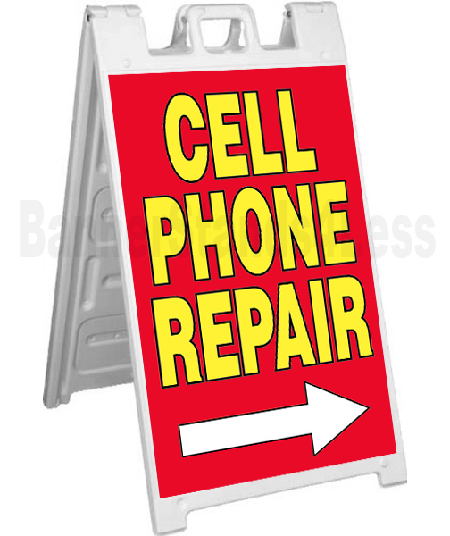 Signicade A-Frame Sign Sidewalk Sandwich Pavement Sign – CELL PHONE REPAIR rb