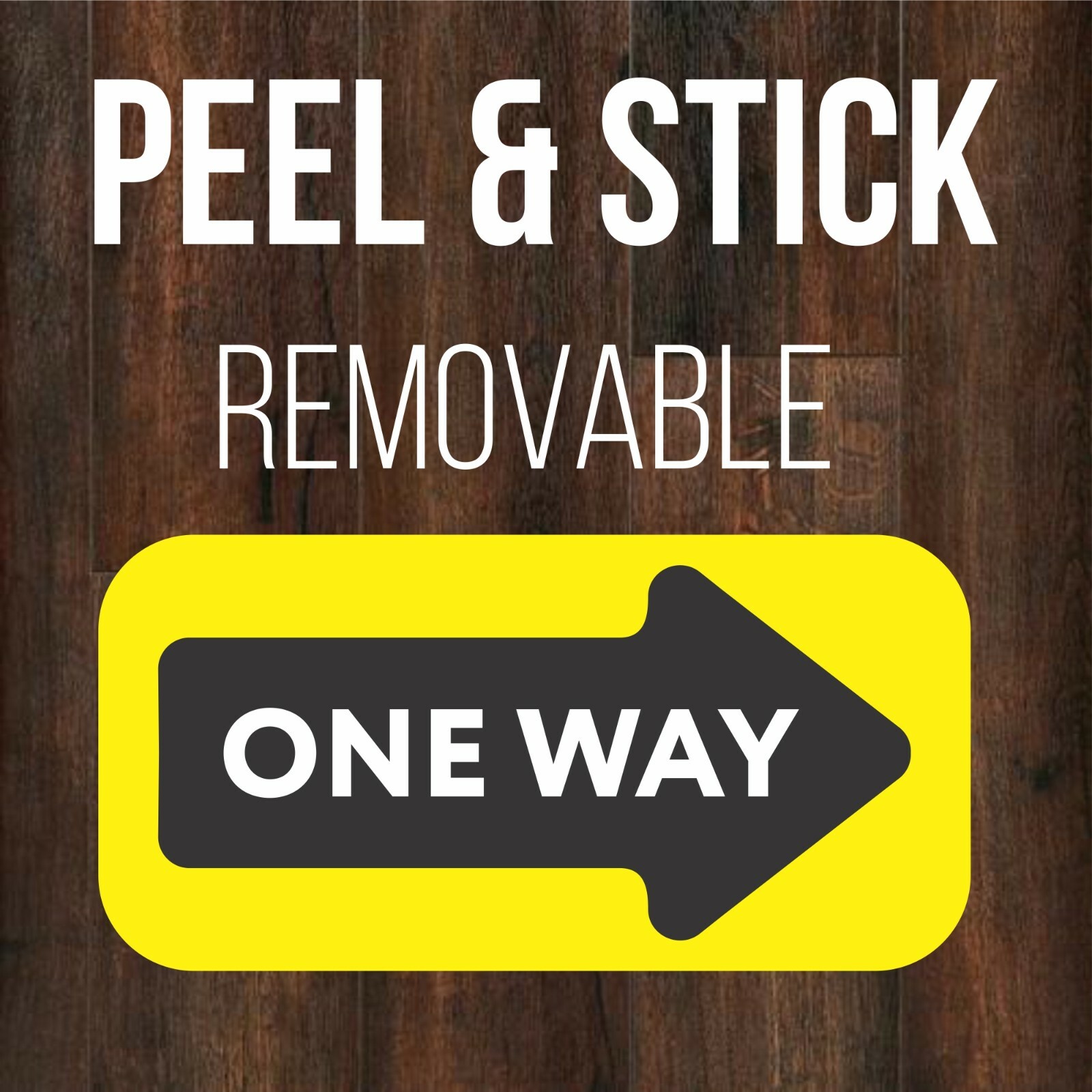 One Way Arrow Floor Decal Hard Floor 20 Pack Anti Slip Wayfinding Vinyl Stickers