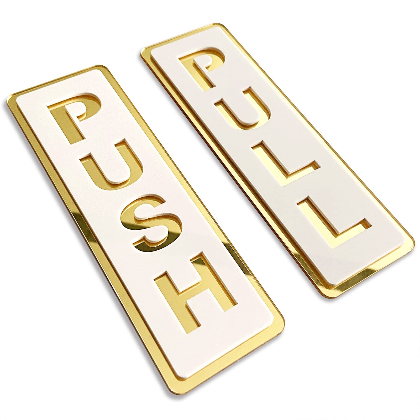 LEMBANG Push Pull Door Sign, Vertical,Double Layer Acrylic,Three-dimensional,…