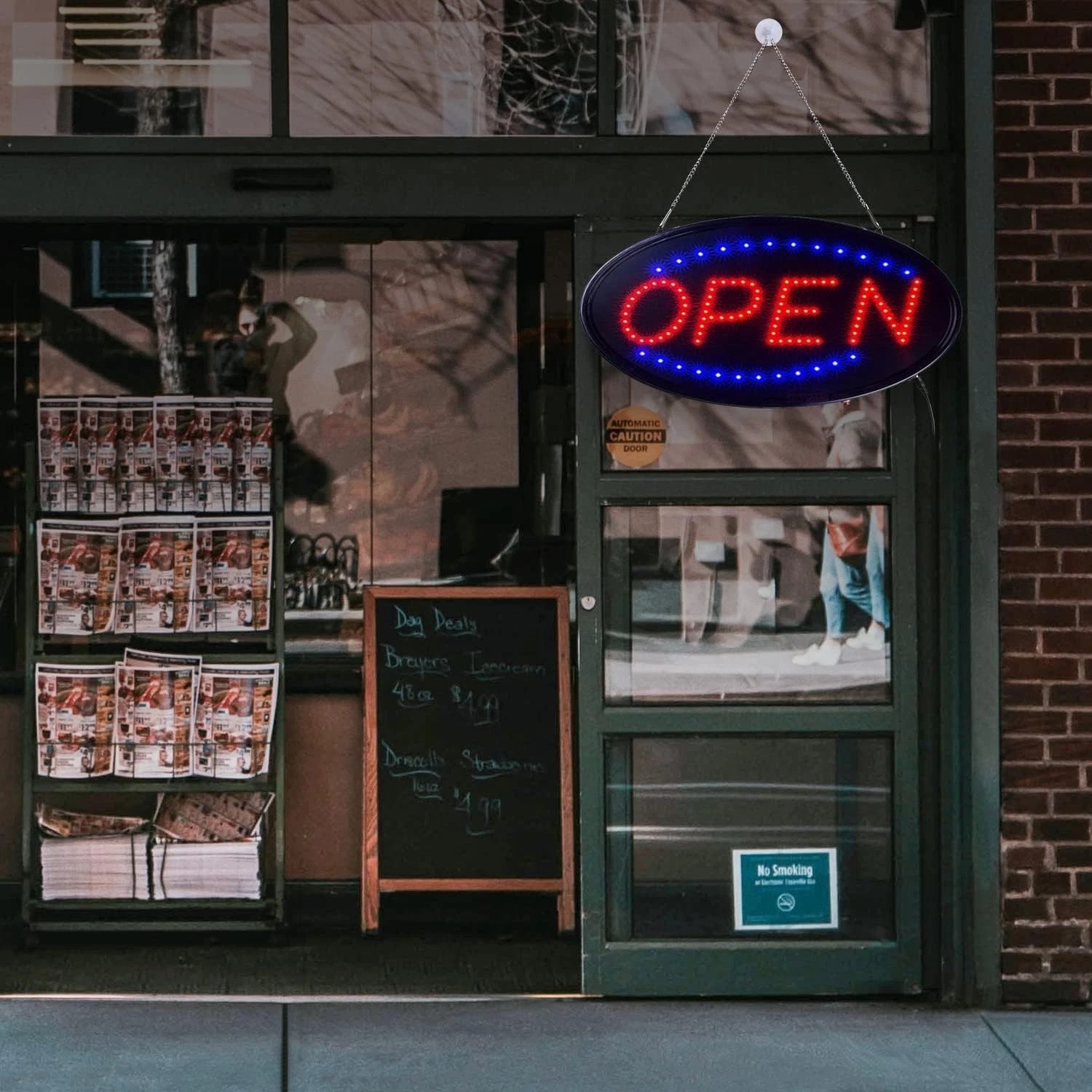Attract Customers with 19&Prime; x 10&Prime; LED Open Sign – Wall-Mountable, Stylish Design