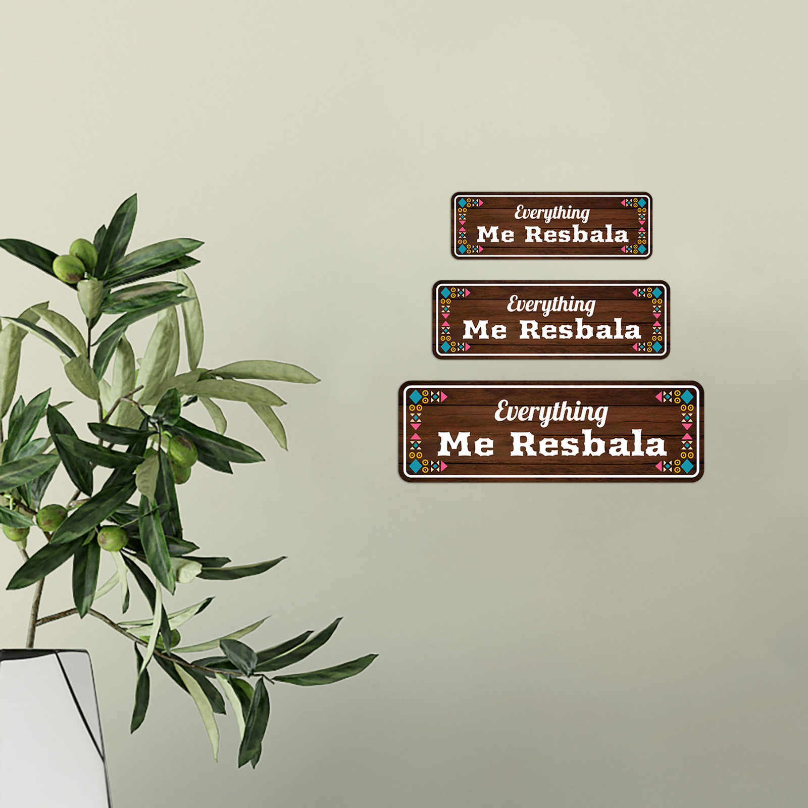 Standard Plus Everything me Resbala Door or Wall Sign