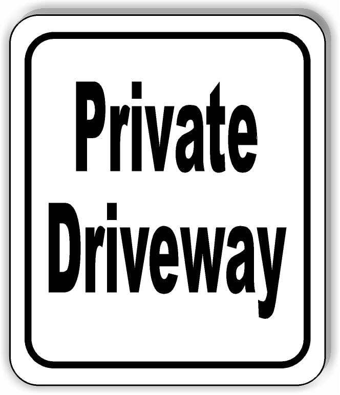 Private driveway classic Aluminum Composite Sign