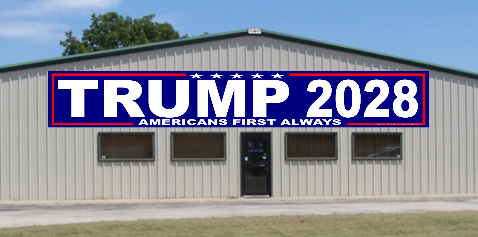 VANCE TRUMP 2028 -HUGE Banners-3 Choices Rd Wh Blu-45 Sizes-USA