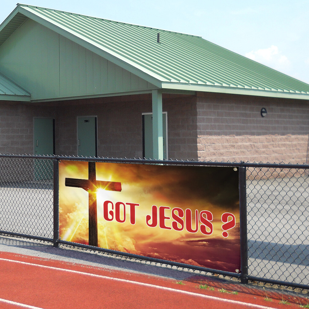 Vinyl Banner Multiple Sizes Got Jesus Outdoor Advertising Printing Religions