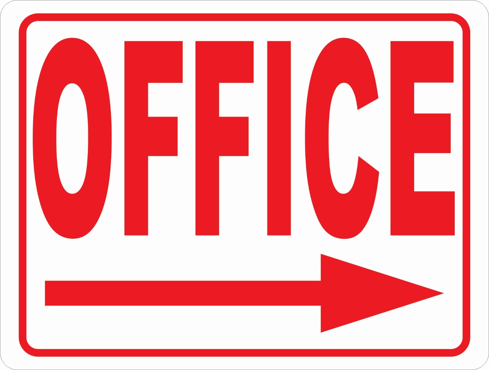 Office Sign w/ Directional Arrows. Size & Arrow Options. Site Sales Offices