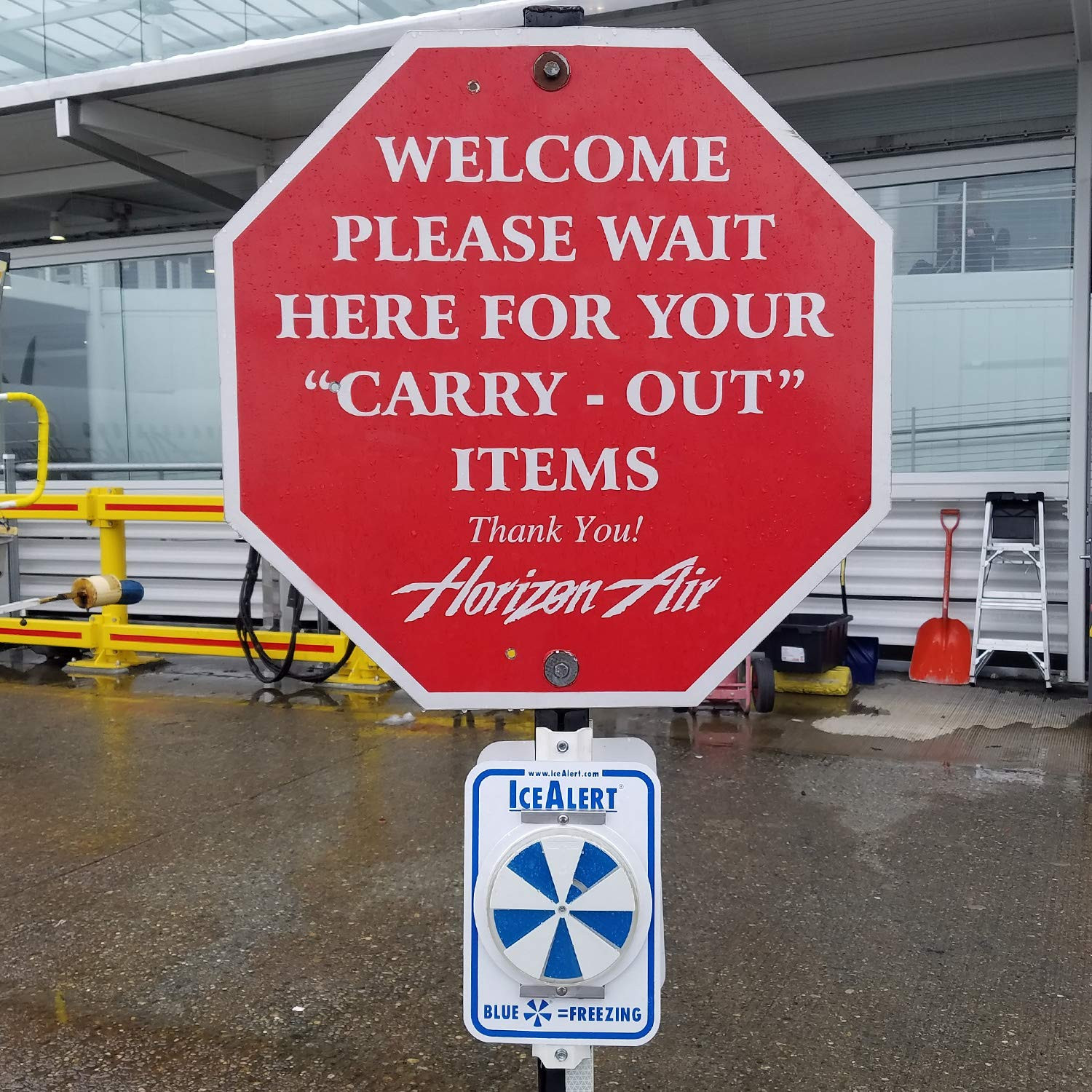 Smartsign Ice Alert Sign – 12 X 7 Inch, Universal Mount Temperature Sensitive In