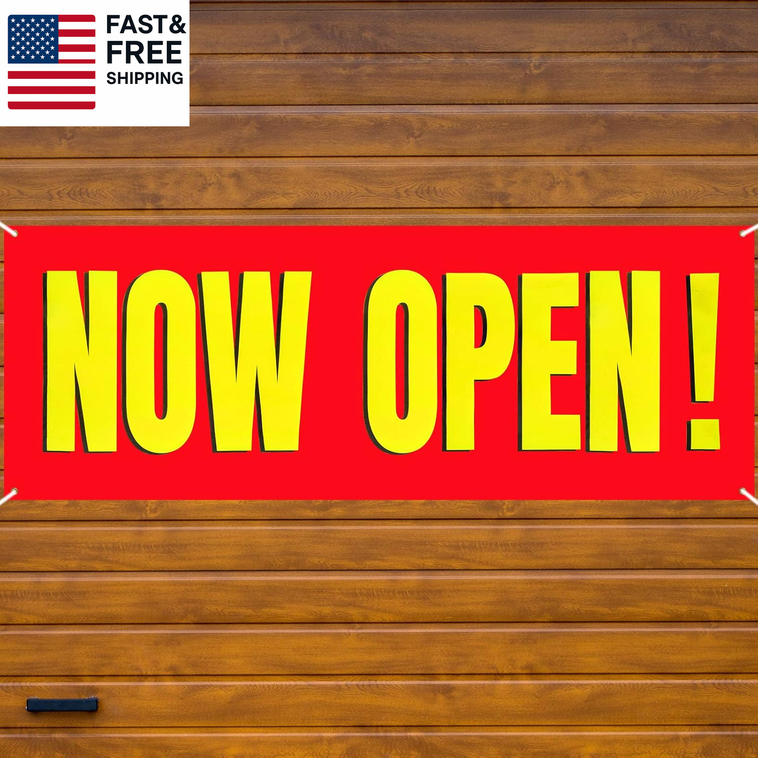 Large Now Open Banner Outdoor Indoor Signs Polyester Oxford Cloth Now Open Sign