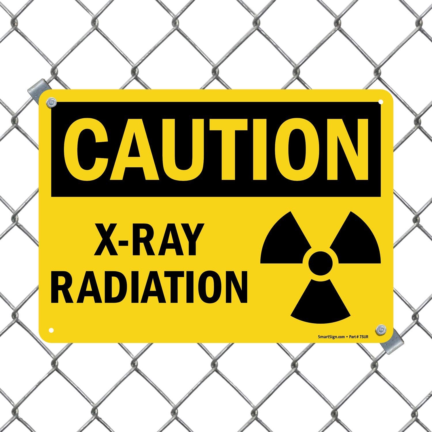 10×14 Inch Caution XRay Radiation Sign Plastic Safety Warning Display