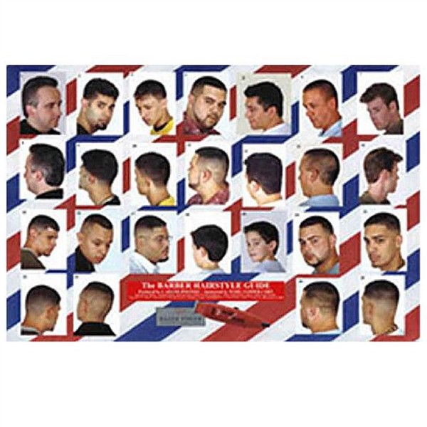 SI-13-20HM BARBER SALON BEAUTY SPA 24&Prime;X36&Prime; HAIR STYLE CUT DESIGN POSTER MEN