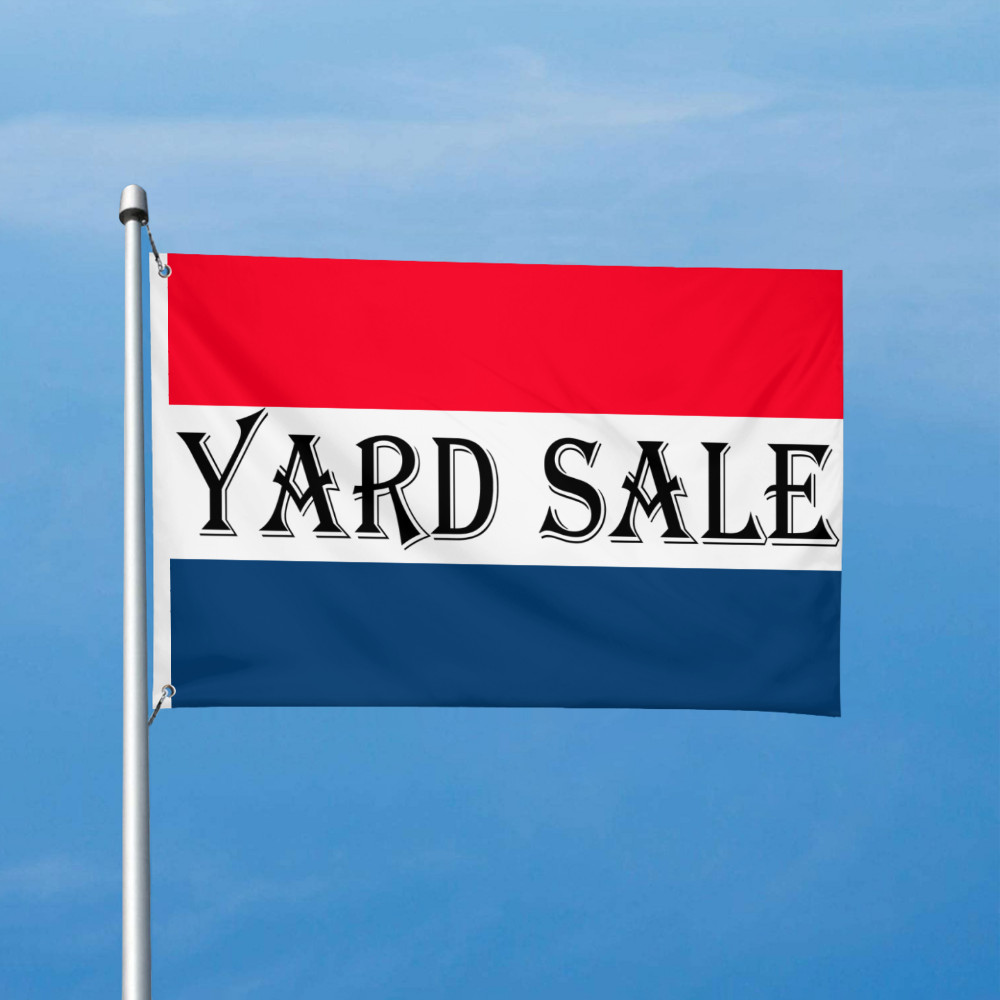Yard Sale Flag Yard Sale Banner Sign Garage Sale Rummage Sale USA SHIP
