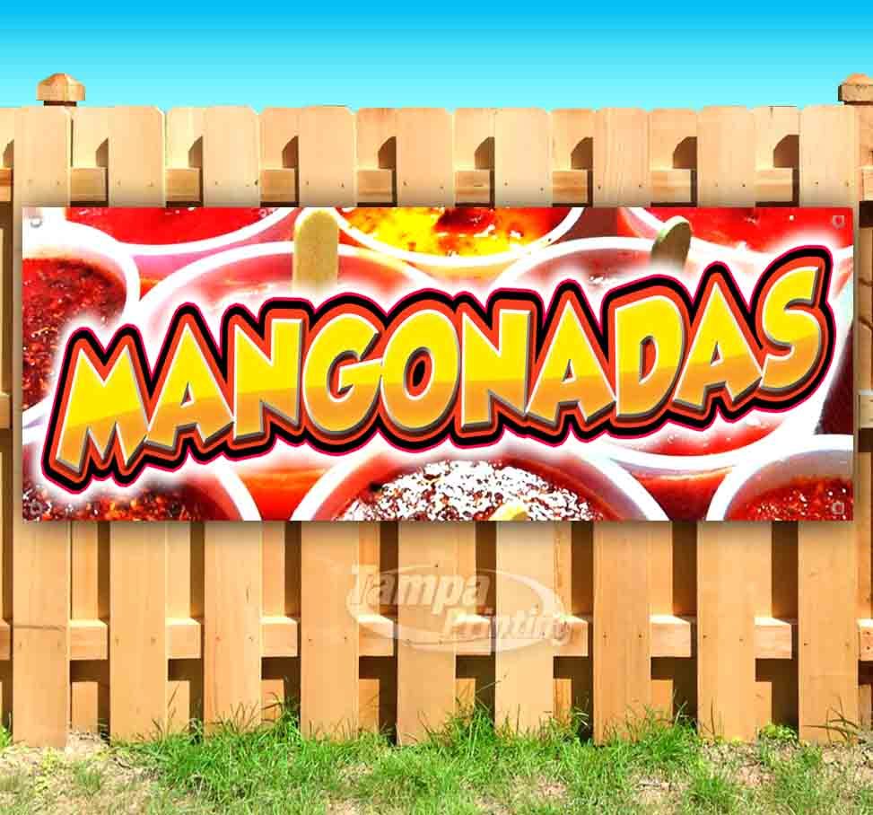 MANGONADAS Advertising Vinyl Banner Flag Sign Many Sizes CARNIVAL FAIR FOOD