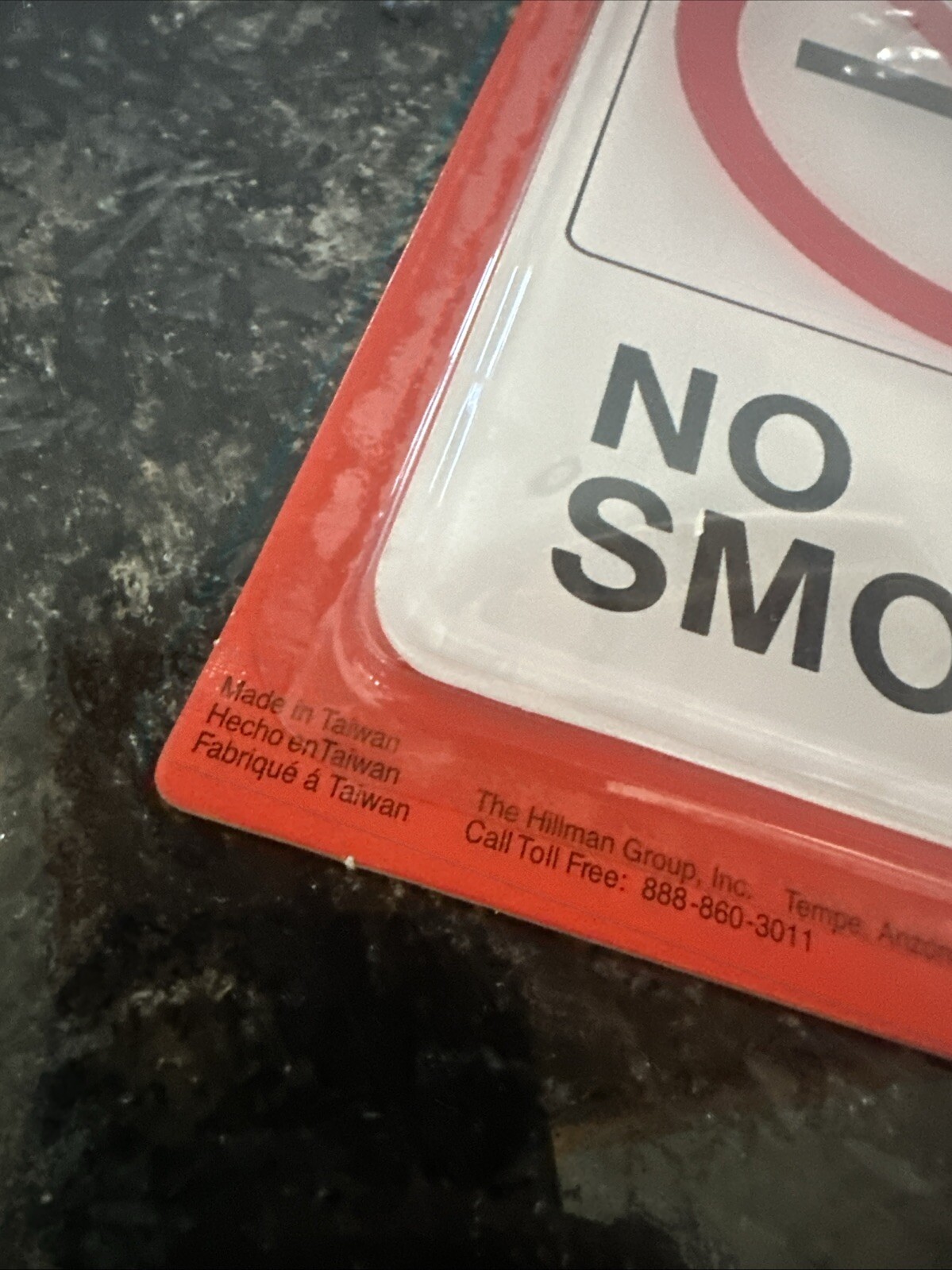 5” X 7” No Smoking Sign Visual Impact Self Stick