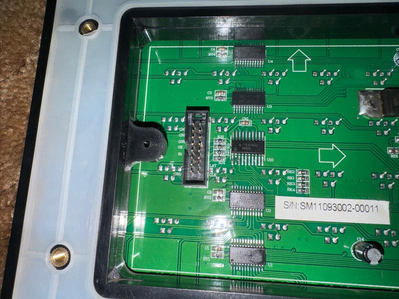 Signtronix Guru Amber 20 MM 16X8 Led Sign Modules. You Receive 2 Modules.