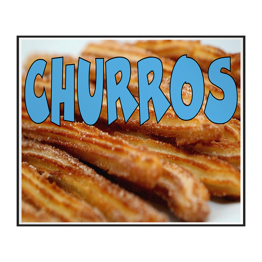 Decal Stickers Churros Restaurant Food Bar Vinyl Store Sign Label