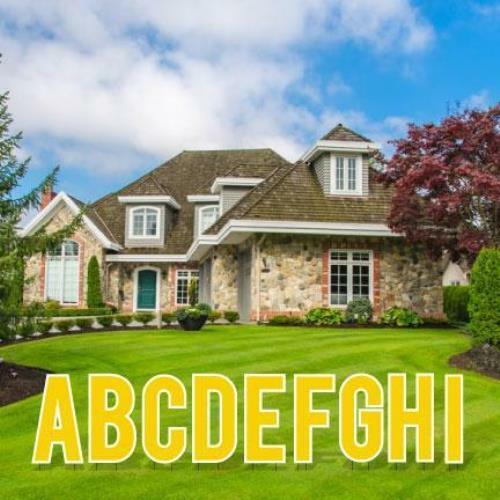 Cut-out Alphabet Kit – Pack of 3 Sets – 18&Prime; Corrugated Plastic Yard Letters