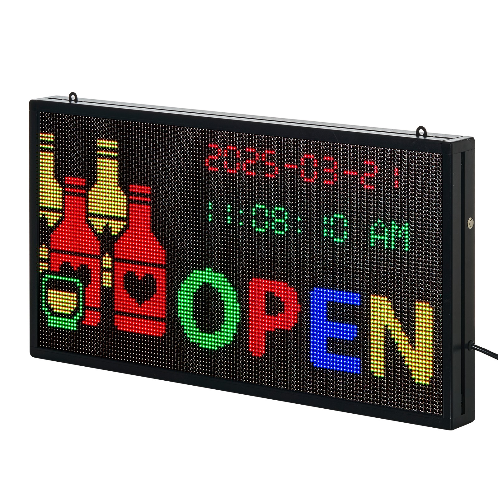VEVOR 27&Prime;x14&Prime; Programmable LED Sign Scrolling Display Board P5 Full Color