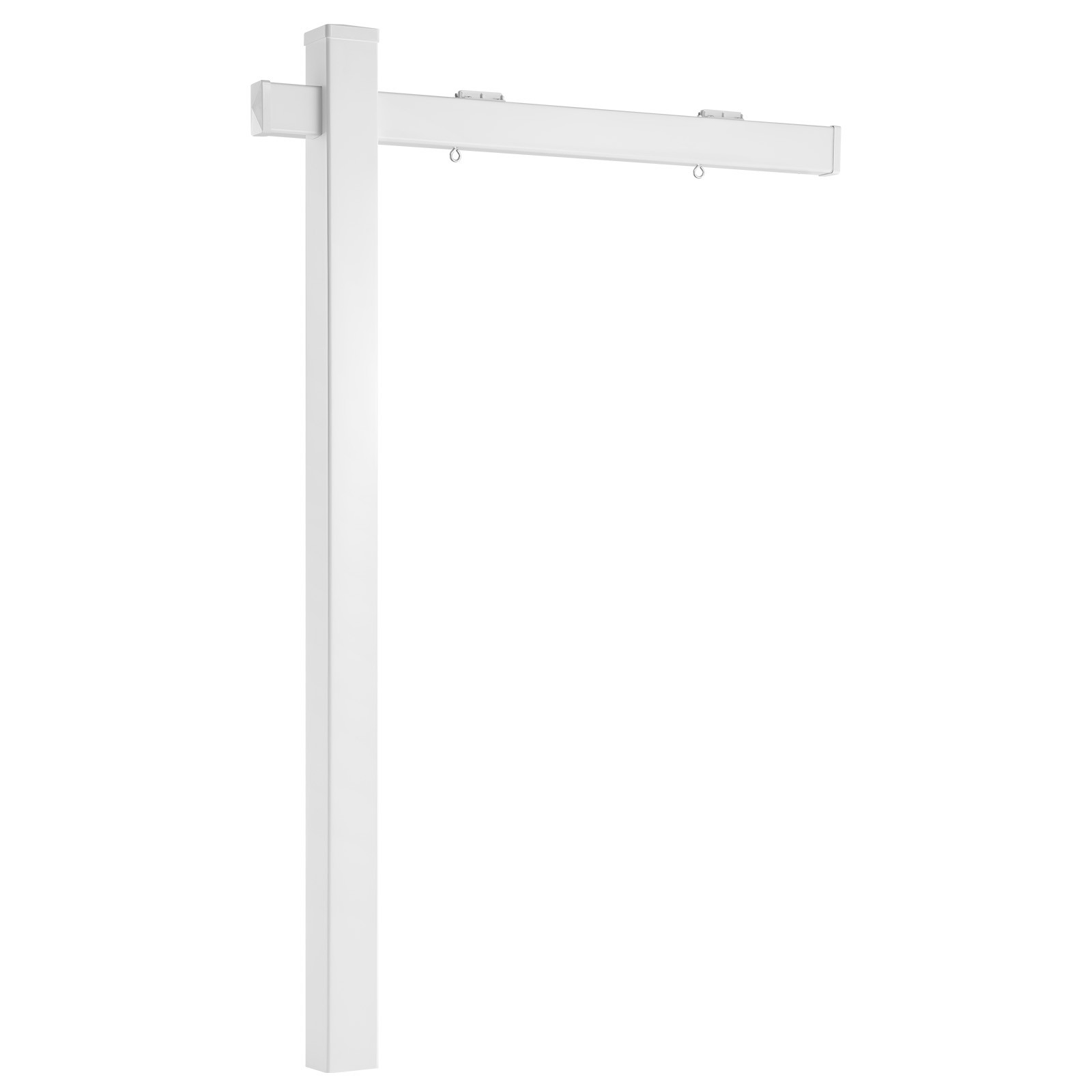 Uimoso Real Estate Sign Post PVC Realtor Yard Sign Holder 6 ft White for Outdoor