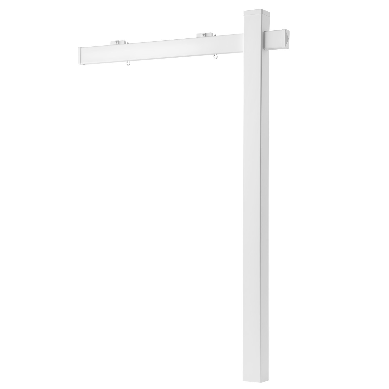Uimoso Real Estate Sign Post PVC Realtor Yard Sign Holder 6 ft White for Outdoor