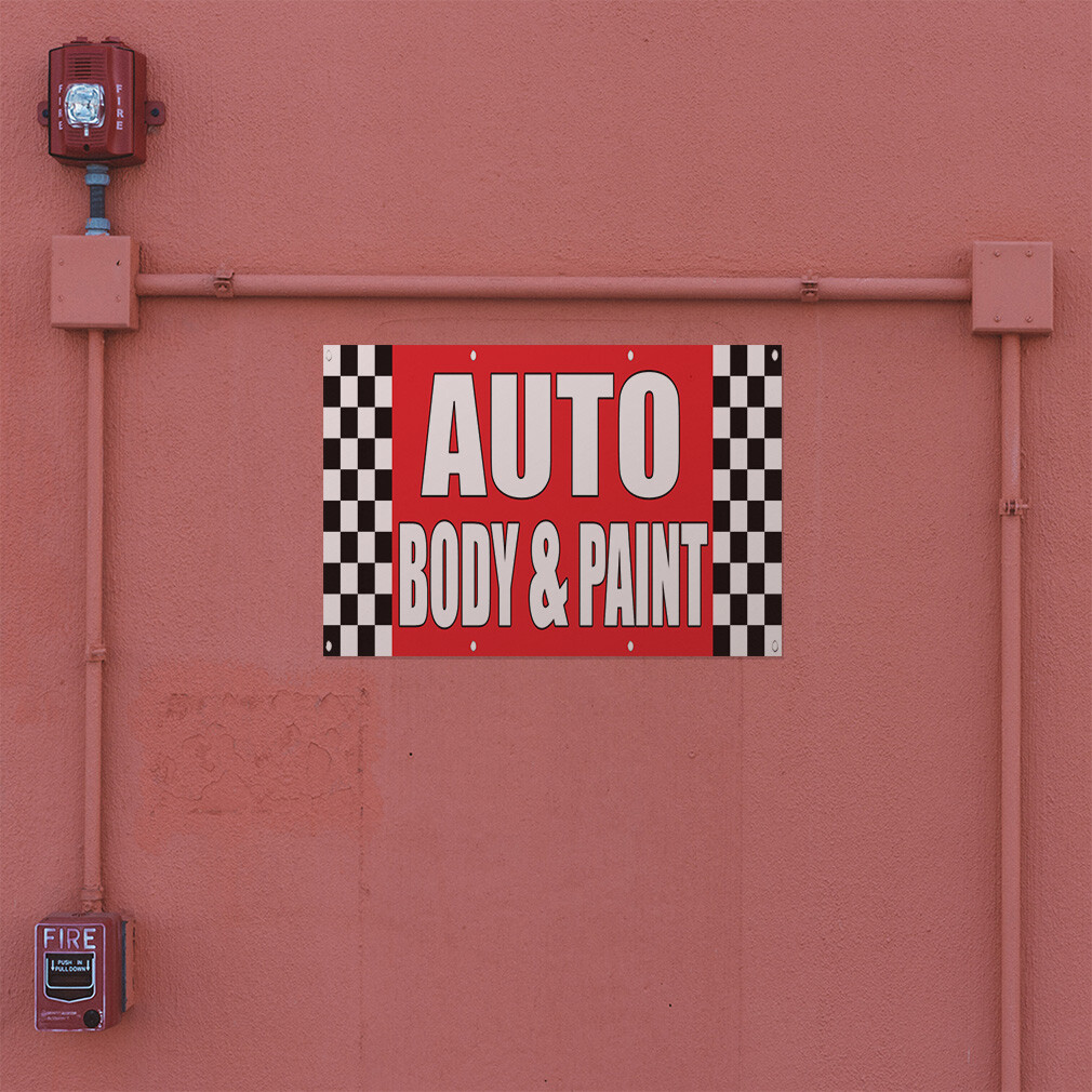 Decal Stickers Auto Body & Paint Auto Body Shop Car Repair A Store Sign Label