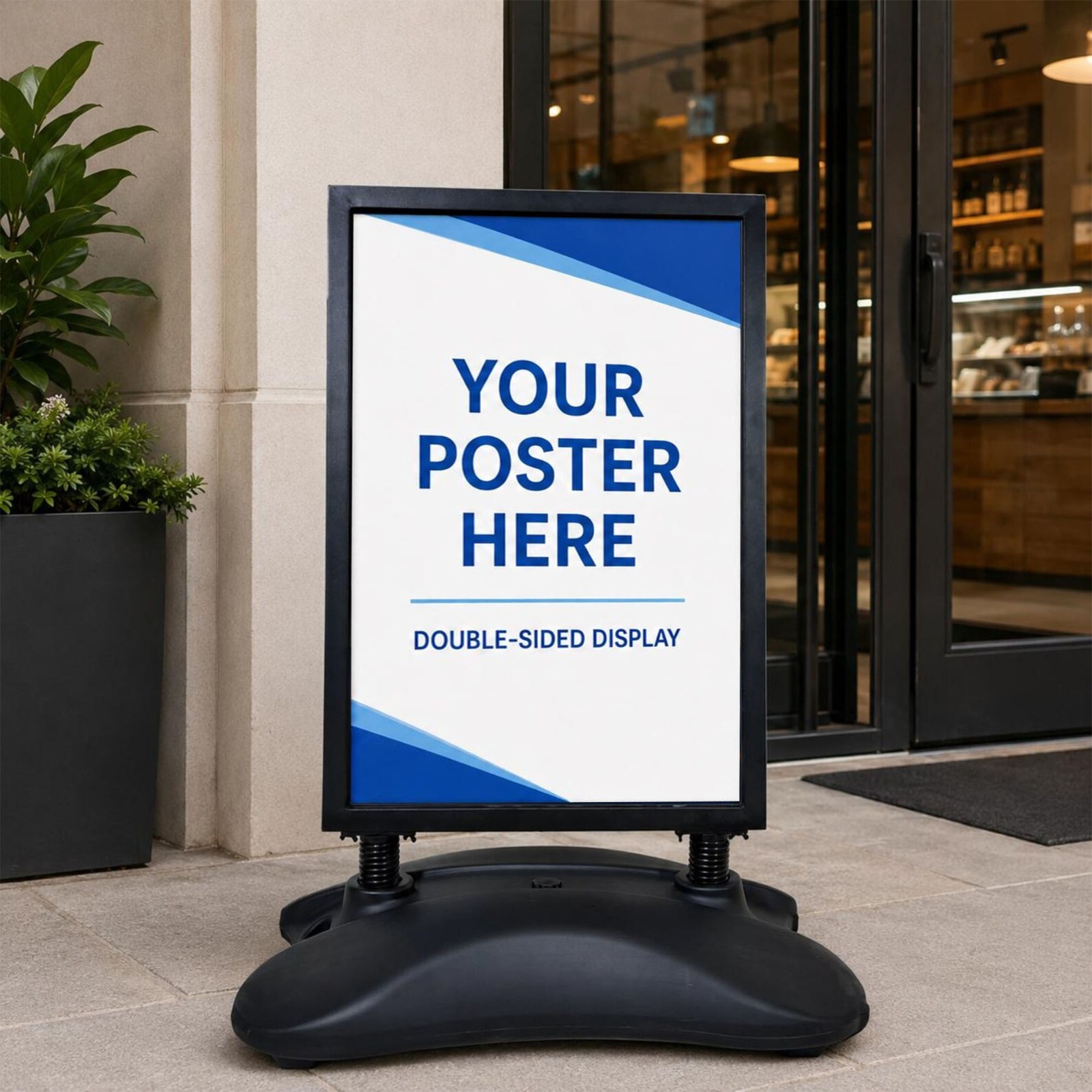 22&Prime;、24&Prime; Heavy Duty Outdoor Sign Stand, Double Sided Water Base Poster Display