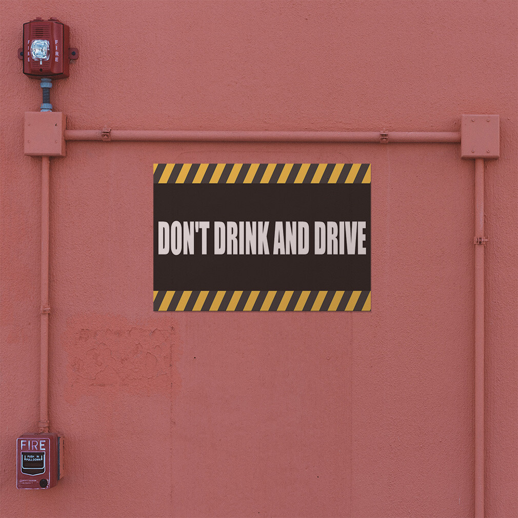 Decal Stickers Don&rsquo;T Drink and Drive Vinyl Store Sign Label Restaurant & Food