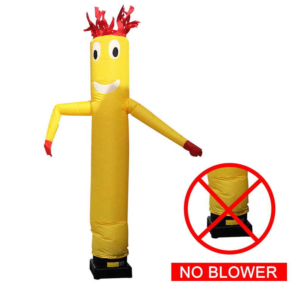 Yellow 10ft Inflatable Wacky Waving Flailing Arms Tube Man Dancing Air Puppet