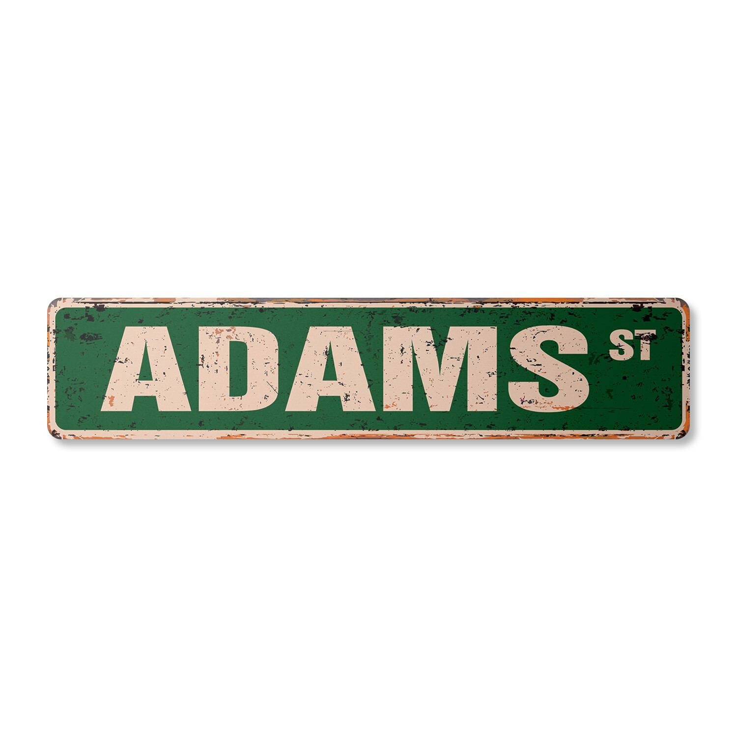 ADAMS Vintage Street Sign Childrens Name Room Metal Sign