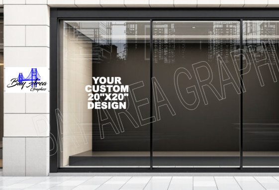 Custom Vinyl Lettering Storefront Window Decal Business Name Sign Sticker