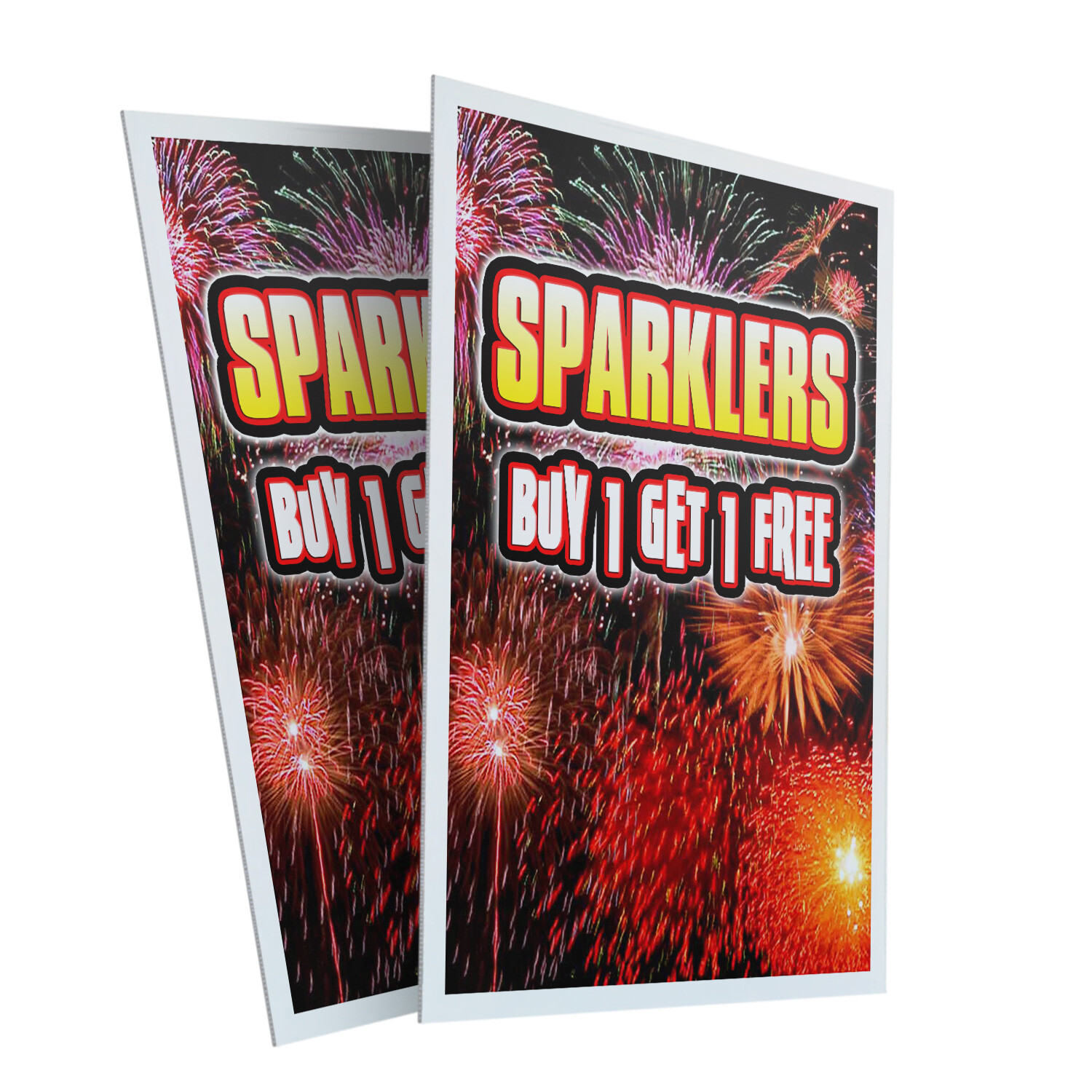 A-frame Sidewalk Sparklers Buy 1 Get 1 Free 24&Prime; x 36&Prime; Double Sided A-Frame Sidew