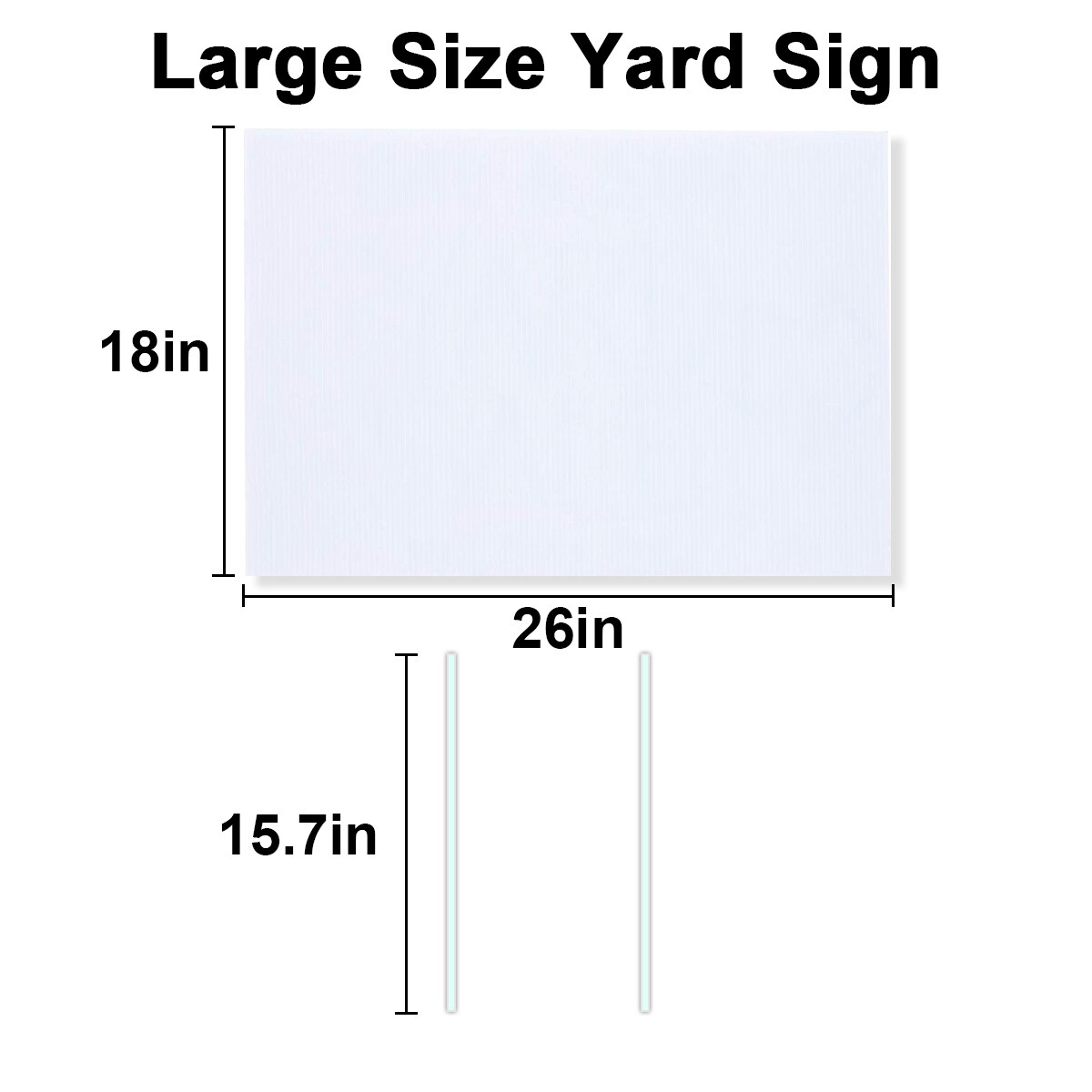 (1/5/10/15/20Pack) Blank Yard Sign Sheets 13×17&Prime;/18×26&Prime;Blank Sign Poster Boards