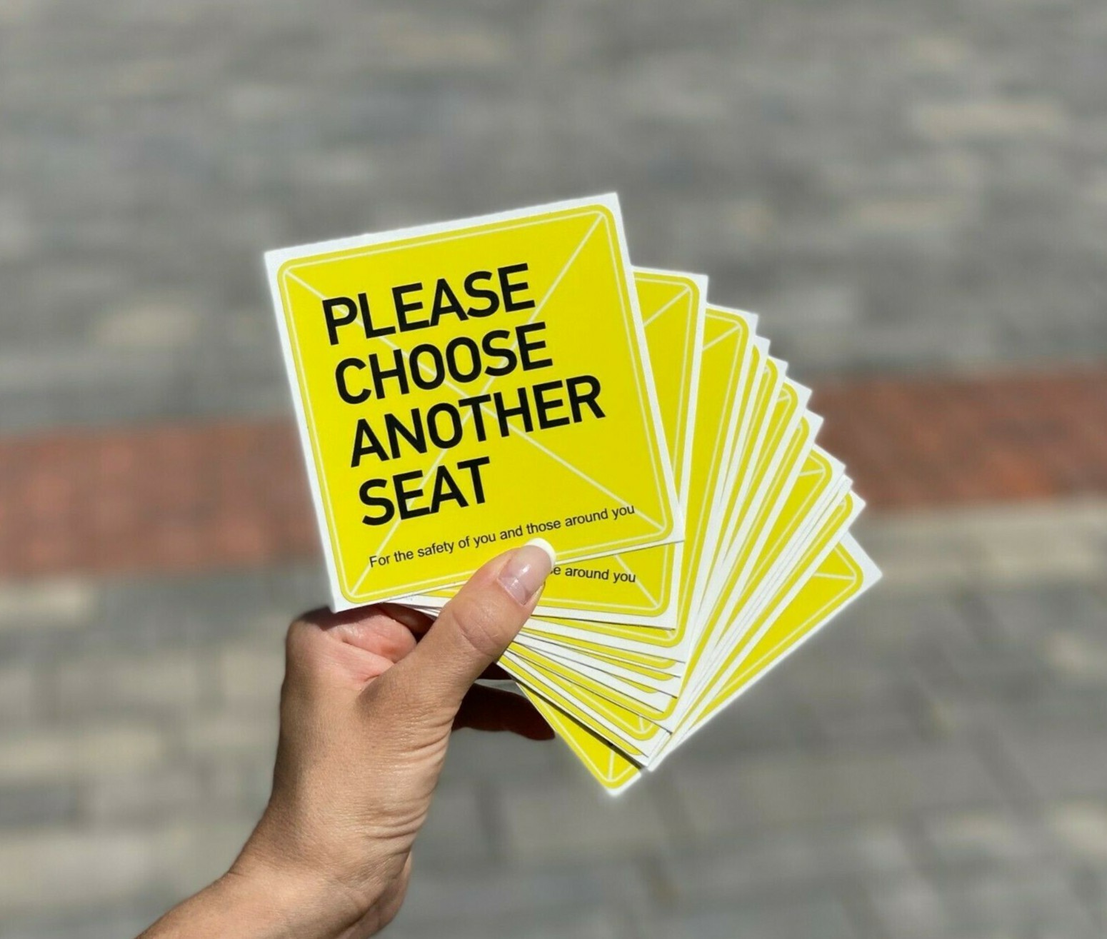 Social Distancing Choose Another Seat Signs 40 Pack With Minor Defects Vinyl