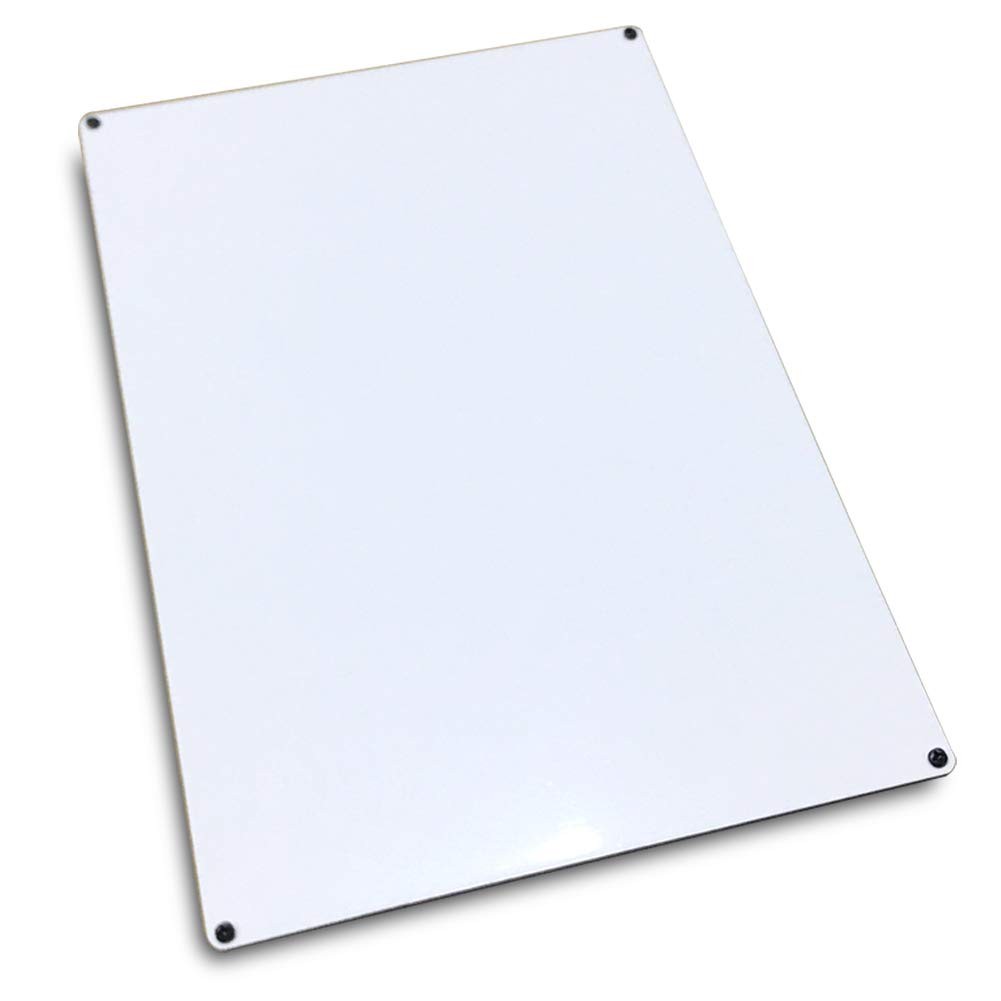 Ebamaz Aluminum Metal Signs Sublimation Blanks 8X12X0.026 Inch Nameplates for He