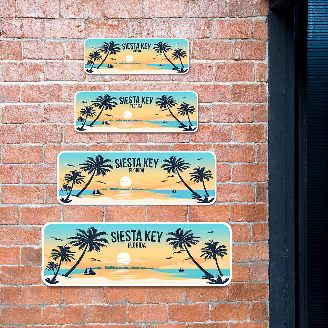 Standard Plus Siesta Key Beach, Florida Wall or Door Sign | Famous US Beaches
