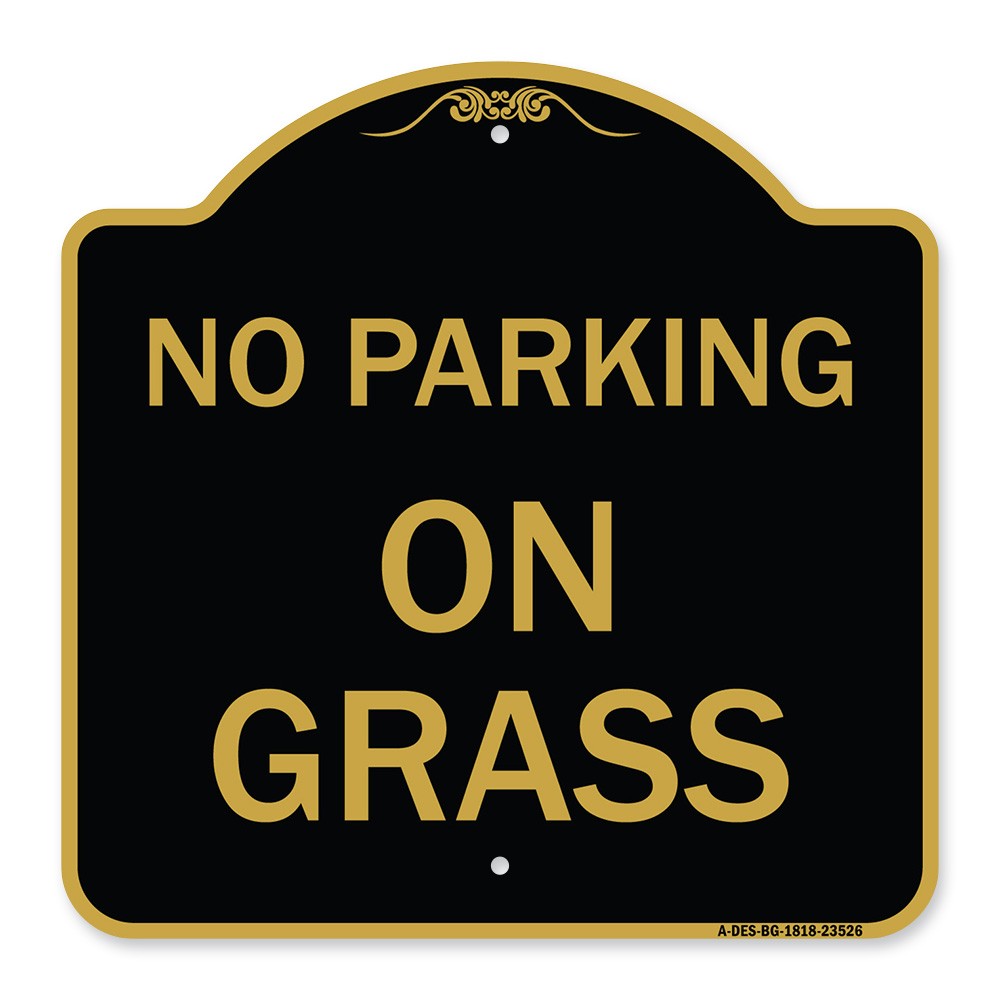 Designer Series – On Grass Heavy Gauge Aluminum Architectural Sign